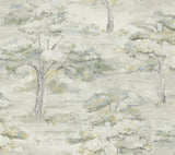 Moreno Slate Woodland Wallpaper by Antonina Vella - LL3225