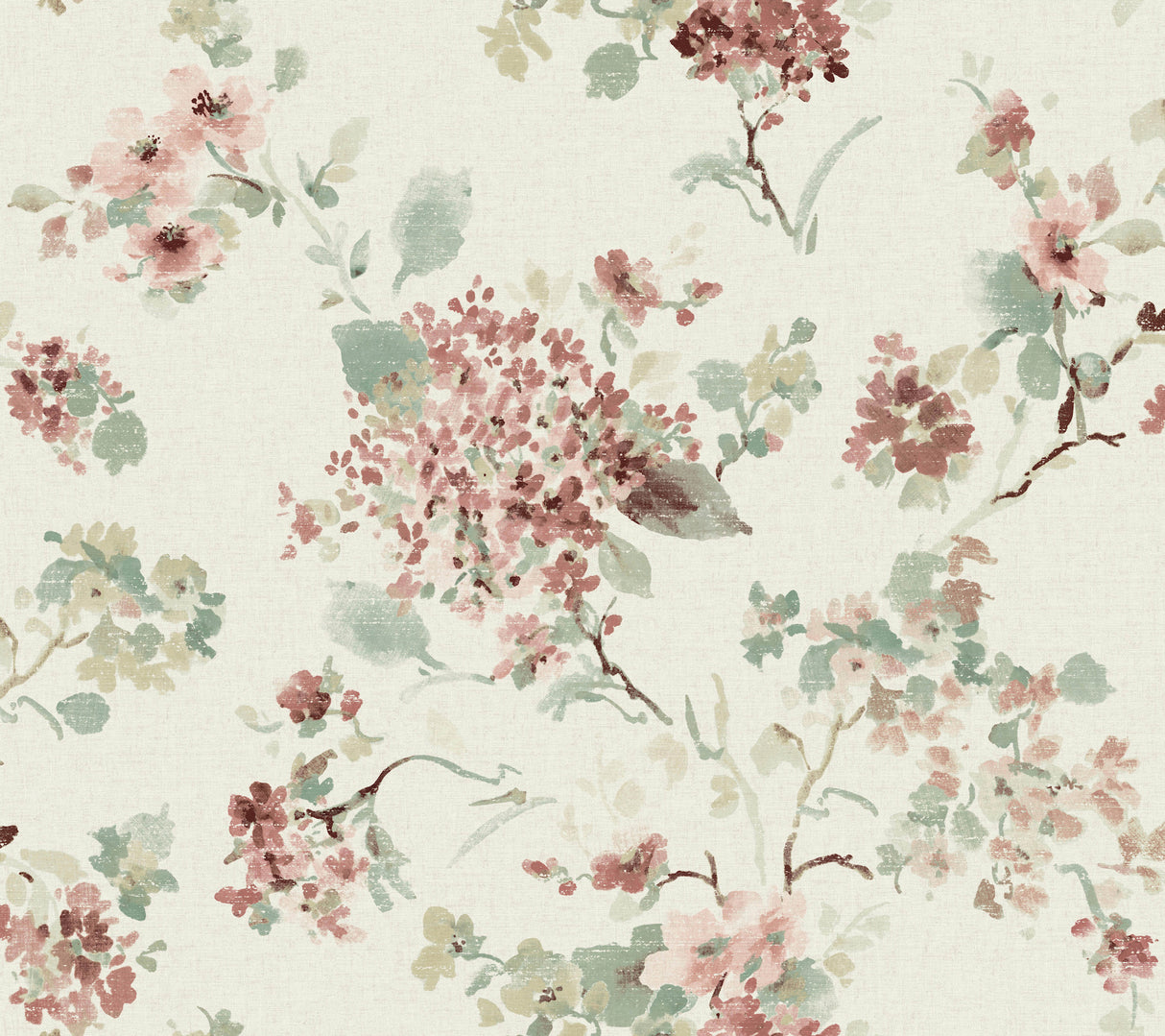 Veiled Garden Rose Floral Wallpaper by Antonina Vella - LL3230