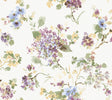 Veiled Garden Plum Floral Wallpaper by Antonina Vella - LL3232