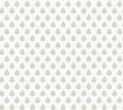 Serene Villa Moss Floral Stamp Wallpaper by Antonina Vella - LL3237