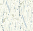Meadow Splendor Blue Botanical Wallpaper by Antonina Vella - LL3242