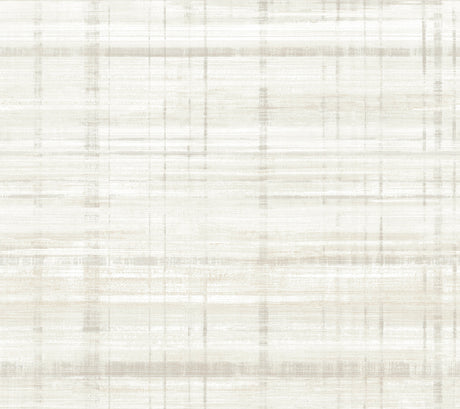 Vanishing Point Dove Striated Wallpaper by Antonina Vella LL3243 - Pale Grey, Beige, and White Non Woven Roll