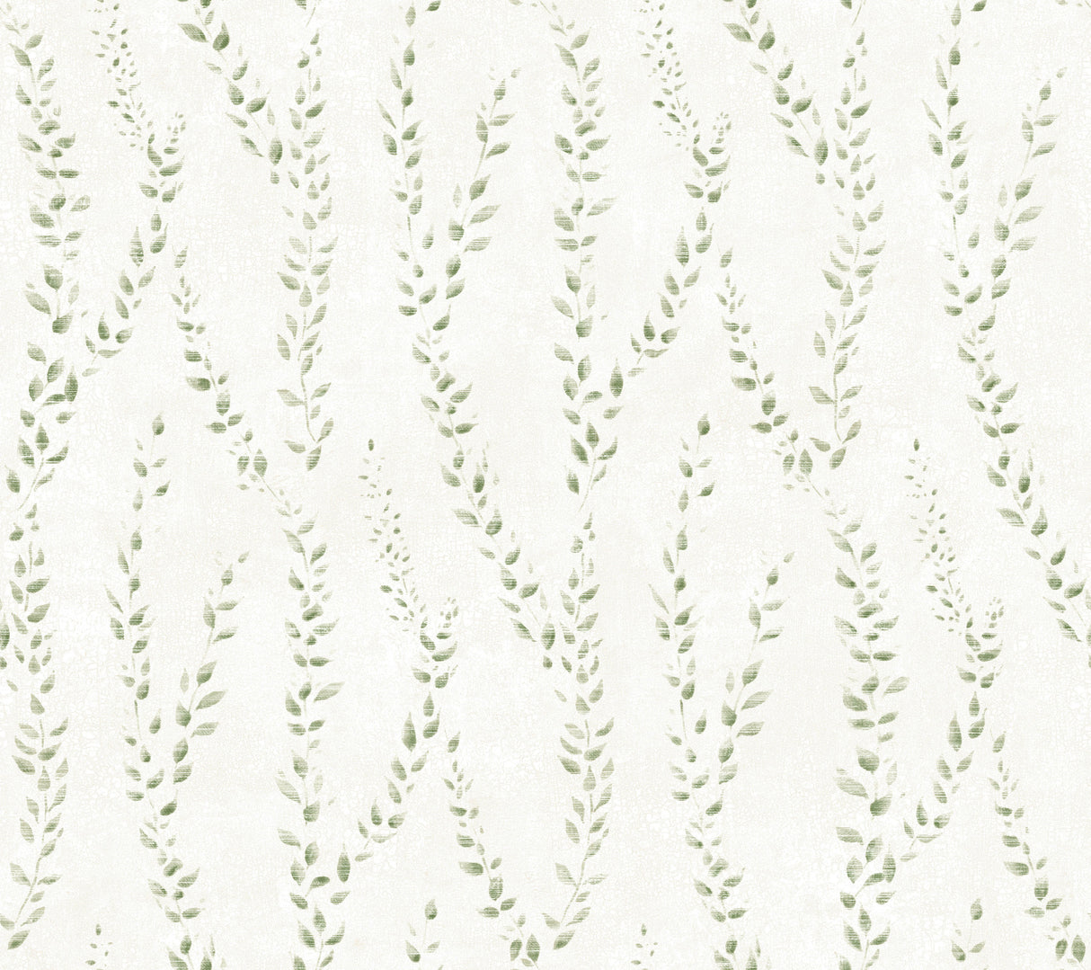 Alpenrose Moss Vine Wallpaper in Moss Green by Antonina Vella - LL3252