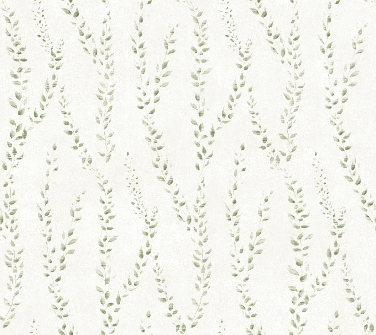 Alpenrose Moss Vine Wallpaper in Moss Green by Antonina Vella - LL3252