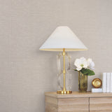 Hempfield Weave Beige by Antonina Vella Traditional Loomed Cotton and Hemp on Non Woven Unpasted Wallpaper Roll 36in x 24ft - LL4349
