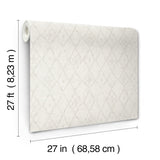 Souk Diamonds Smoke Wallpaper with Geometric Diamond Pattern - York LM5312