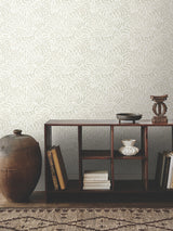 Zora Wave Light Grey Wallpaper with Abstract Wave Brushstroke Pattern - York LM5321