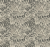 Zora Wave Charcoal Wallpaper with Eclectic Weaves Pattern - York LM5324