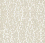 Rousseau Paperweave Linen Wallpaper with Geometric Ikat Motif - York LM5343