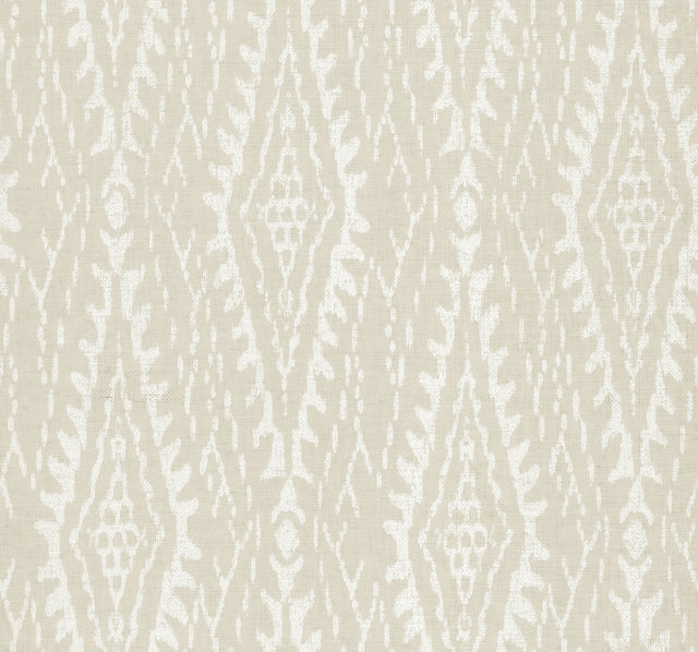 Rousseau Paperweave Linen Wallpaper with Geometric Ikat Motif - York LM5343