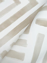 Painterly Labyrinth Light Neutral Geometric Non Woven Wallpaper - York LM5362