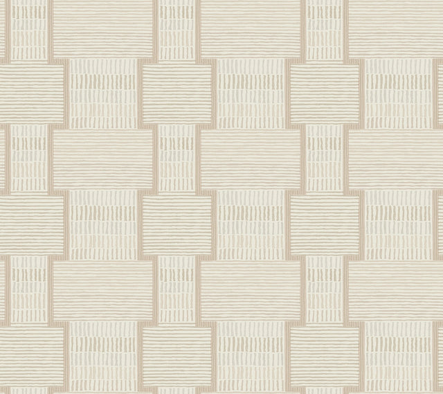 La Broderie Blush Geometric Raised Ink Wallpaper - York LM5372