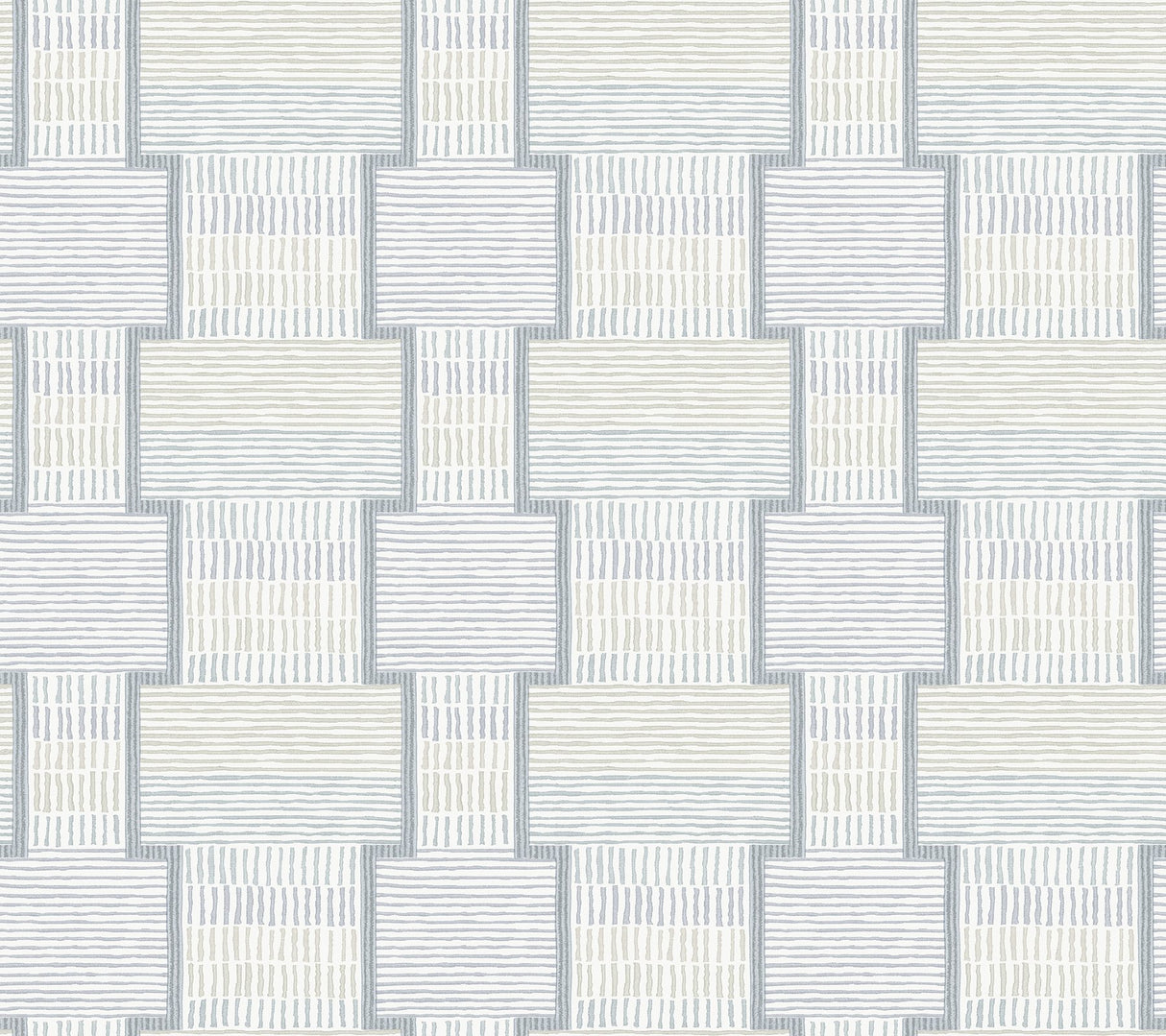 La Broderie Sky Blue Geometric Raised Ink Wallpaper - York LM5374