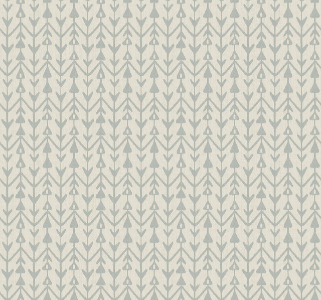 Martigue Stripe Sage Wallpaper with Bohemian Stripe Pattern - York LM5383