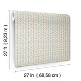 Martigue Stripe Sage Wallpaper with Bohemian Stripe Pattern - York LM5383