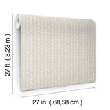 Martigue Stripe Beige Non Woven Wallpaper with Bohemian Stripe Pattern - York LM5385