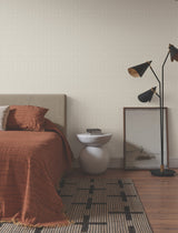Martigue Stripe Beige Non Woven Wallpaper with Bohemian Stripe Pattern - York LM5385