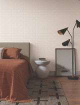 Martigue Stripe Blush Wallpaper with Bohemian Stripe Pattern - York LM5386