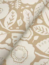 Camille Blossom Ochre Wallpaper with Floral Feature Wall Pattern - York LM5392