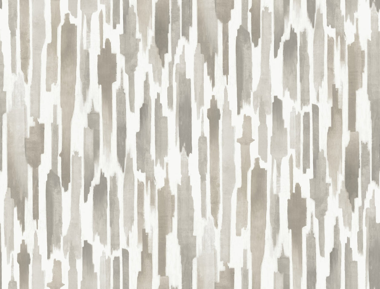 Pluie Light Neutral Wallpaper with Painterly Vertical Motif - York LM5404