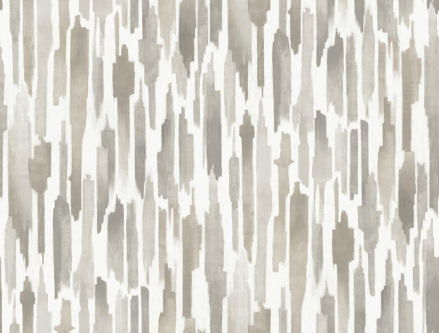 Pluie Light Neutral Wallpaper with Painterly Vertical Motif - York LM5404