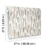 Pluie Light Neutral Wallpaper with Painterly Vertical Motif - York LM5404