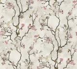 Avril Chinoiserie Rose Wallpaper with Traditional Floral Branch Motif - York LM5411