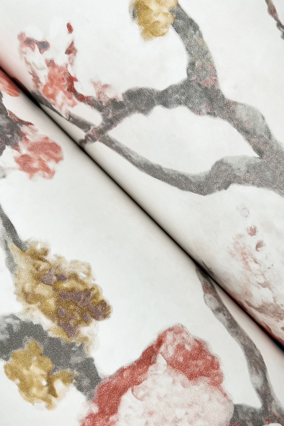 Avril Chinoiserie Coral Wallpaper with Traditional Floral Pattern - York LM5413