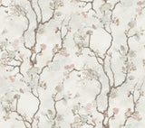 Avril Chinoiserie Blush Wallpaper with Traditional Floral Chinoiserie Motif - York LM5414