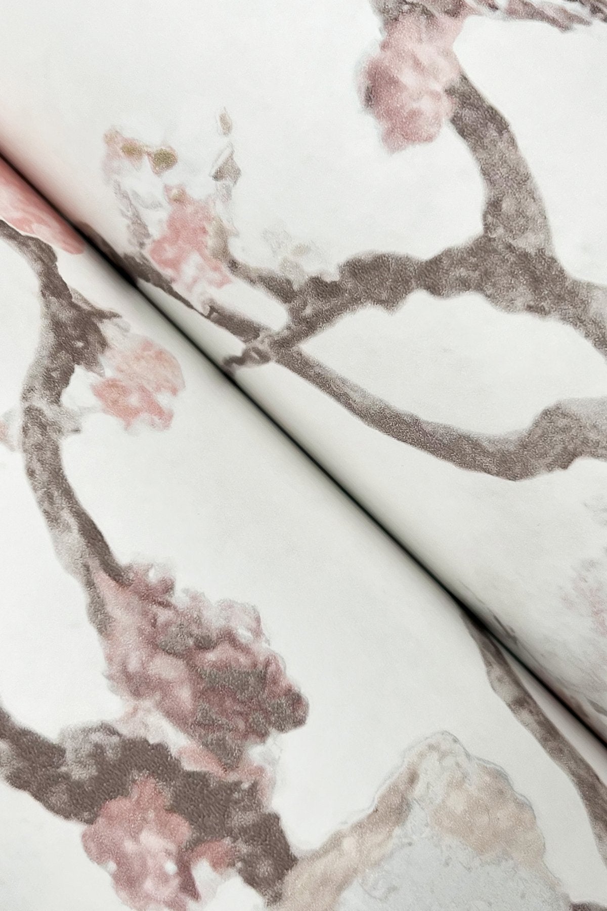 Avril Chinoiserie Blush Wallpaper with Traditional Floral Chinoiserie Motif - York LM5414