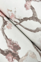 Avril Chinoiserie Blush Wallpaper with Traditional Floral Chinoiserie Motif - York LM5414