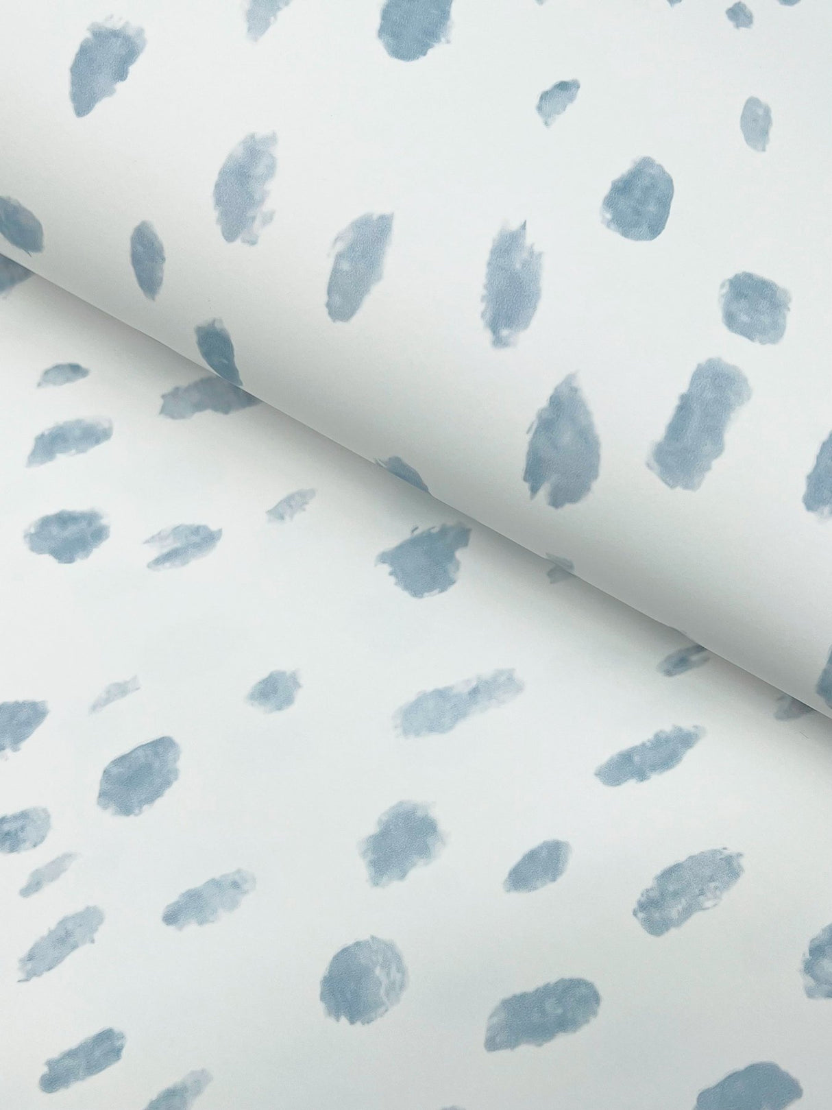 Tachette Sky Blue Wallpaper with Geometric Watercolor Spot Pattern - York LM5421