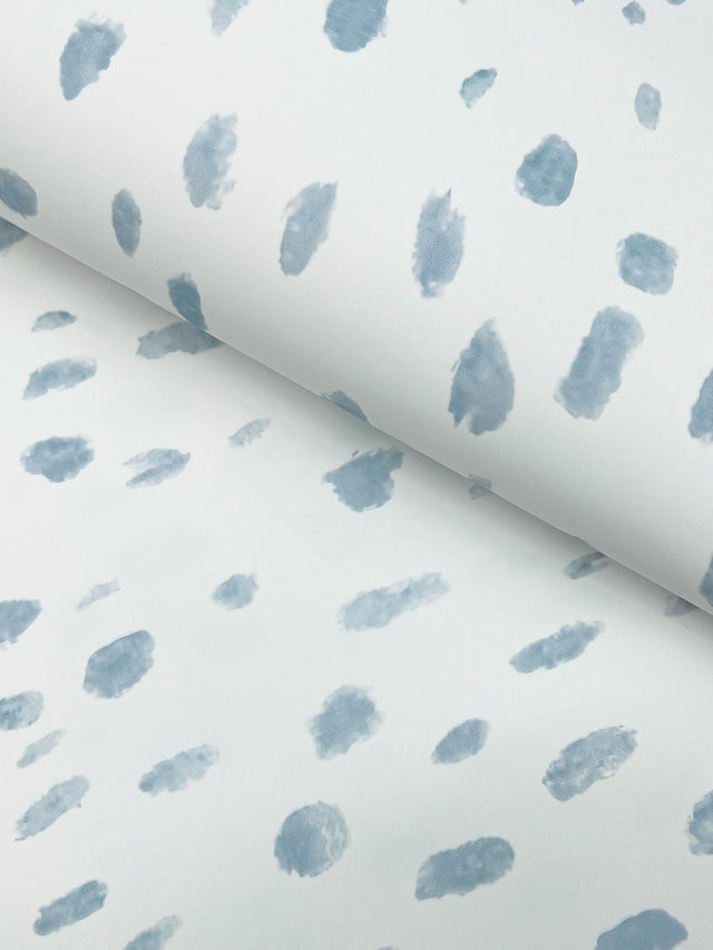 Tachette Sky Blue Wallpaper with Geometric Watercolor Spot Pattern - York LM5421