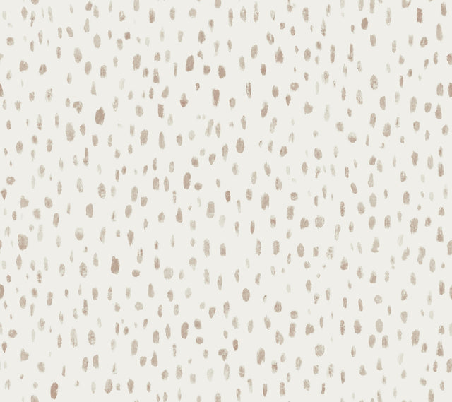Tachette Terracotta Wallpaper with Geometric Brushstroke Pattern, Feature Wall Style - York LM5422