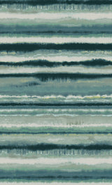 Edition Mural Blue Wall Mural with Abstract Painterly Stripes - York LM5426M