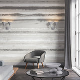 Edition Mural Neutral Wall Mural with Painterly Abstract Stripes - York LM5427M