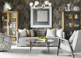 Via Palma Wrought Iron and Sand Dollar by Luxe Retreat Palm Leaf Wallpaper – Lillian August LN10110