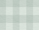 Sea Glass gingham wallpaper pattern, matte finish