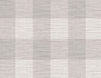 Rugby Gingham in Cove Gray wallpaper pattern