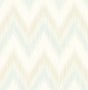 Regent Flamestitch Stringcloth wallpaper in sea glass and eggshell chevron pattern