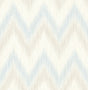 Regent Flamestitch Stringcloth wallpaper in sky blue and arrowroot chevron pattern
