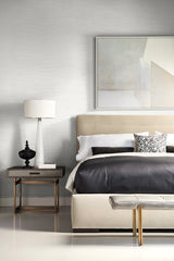 Reef Stringcloth Ivory by Luxe Retreat Grasscloth Wallpaper – Lillian August LN11310