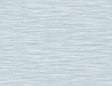 Reef Stringcloth textured grasscloth wallpaper in Blue Frost