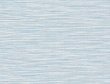 Reef Stringcloth textured grasscloth wallpaper in Blue Frost