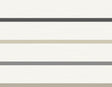 Crew Stripe wallpaper in ivory with wrought iron and sand dollar horizontal stripes