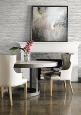 Washed Shiplap Cove Gray by Luxe Retreat Embossed Vinyl Wallpaper – Lillian August LN11600