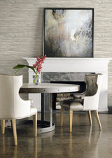 Washed Shiplap Dove Gray by Luxe Retreat Embossed Vinyl Wallpaper – Lillian August LN11607