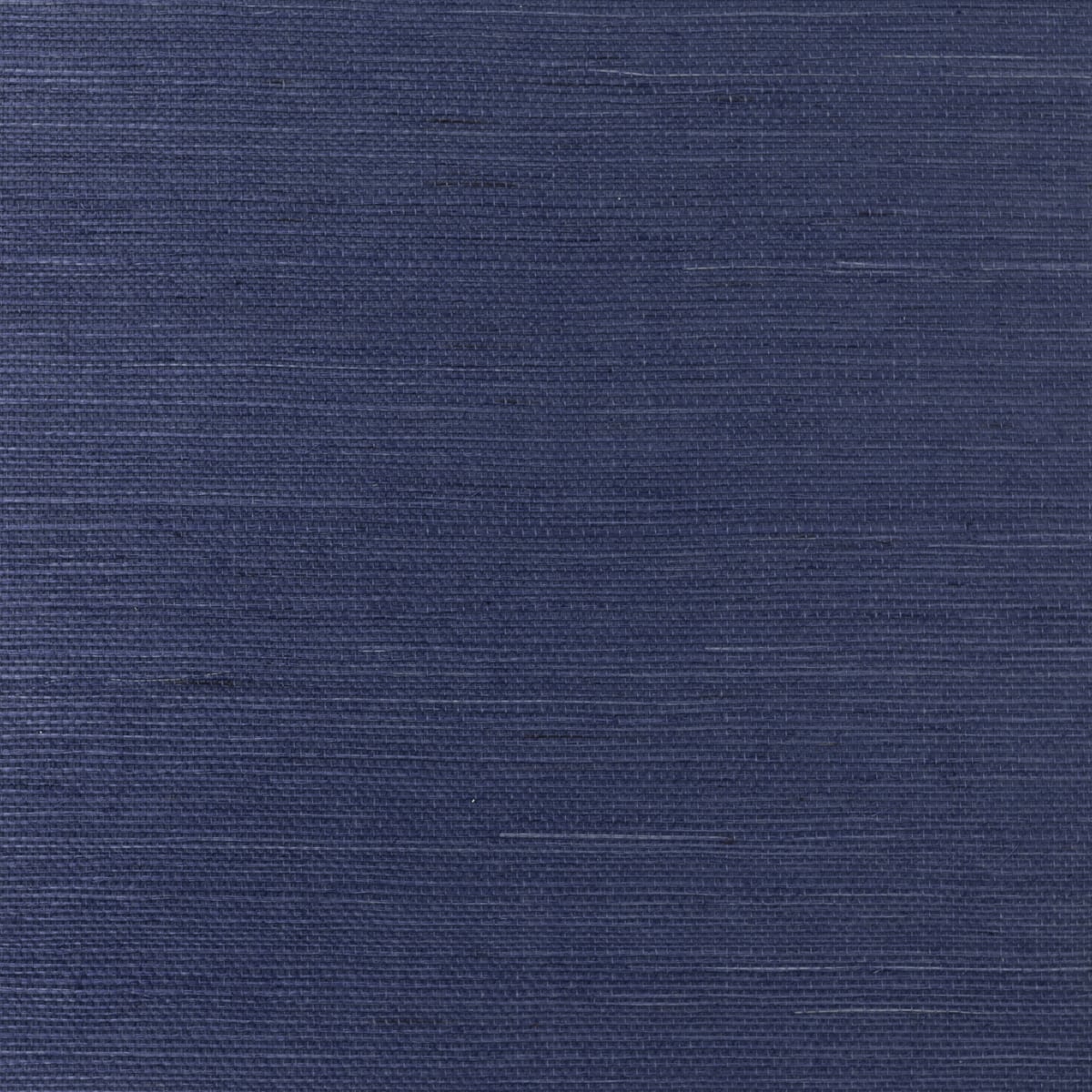 Indigo sisal grasscloth wallpaper with subtle horizontal woven texture.