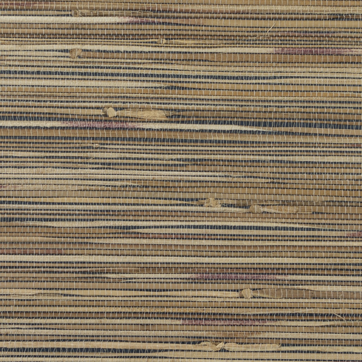 Maize-toned matte grasscloth wallpaper with natural woven horizontal texture