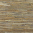 Hemp grasscloth tightweave wallpaper in honey brown and charcoal with a woven horizontal texture.